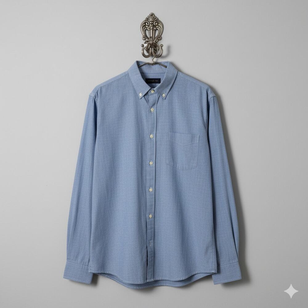 UNTUCKit Rioja Button Down Men's Shirt Long Sleeve Oxford Blue XXX-Large